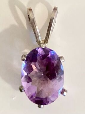 Small Purple Gemstone Pendant